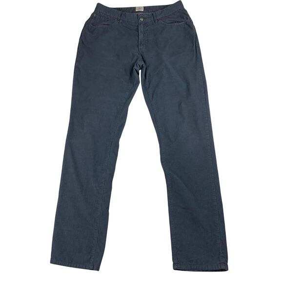 Faherty Stretch Corduroy Pants Mens 31 Faded Navy Lightweight Straight Leg 32x33 - Picture 2 of 12